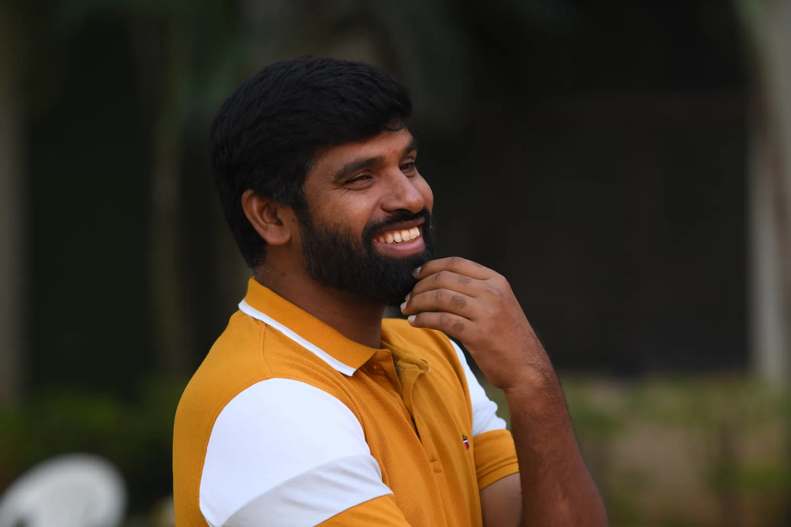 Jai Jnana Prabha Thota smiling outdoors